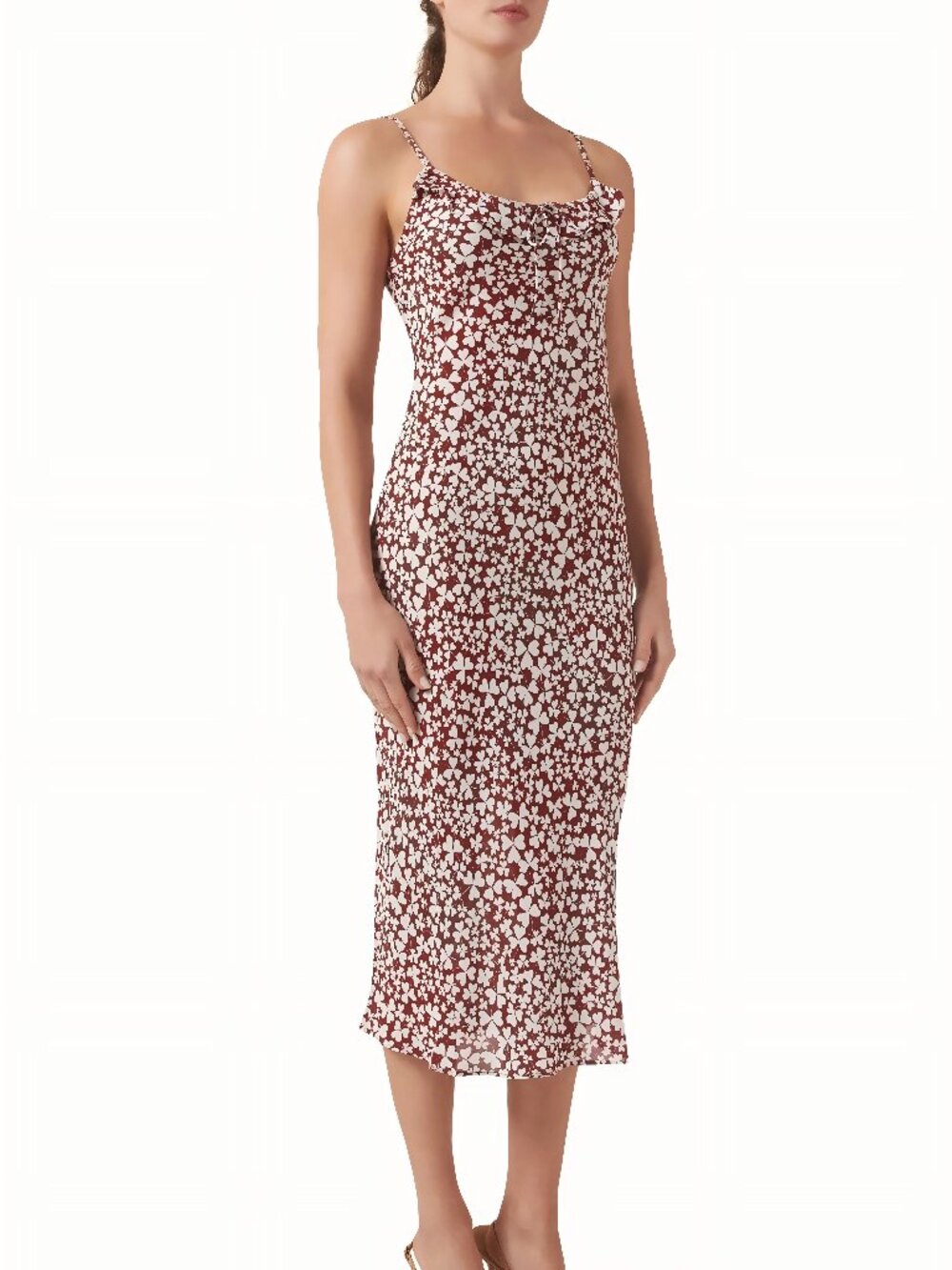 Realisation Par Skye Lucky-print Dress in Silk Jianhong Crepe